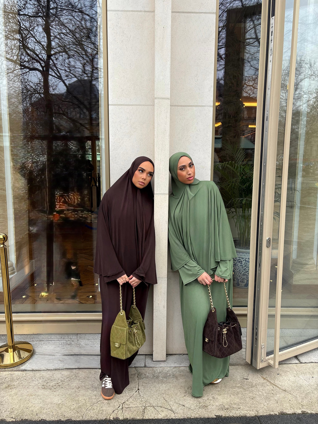 Set khalyssa - Abaya + Khimar - Chocolat