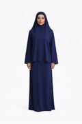 Set khalyssa - Abaya + Khimar - Bleu nuit
