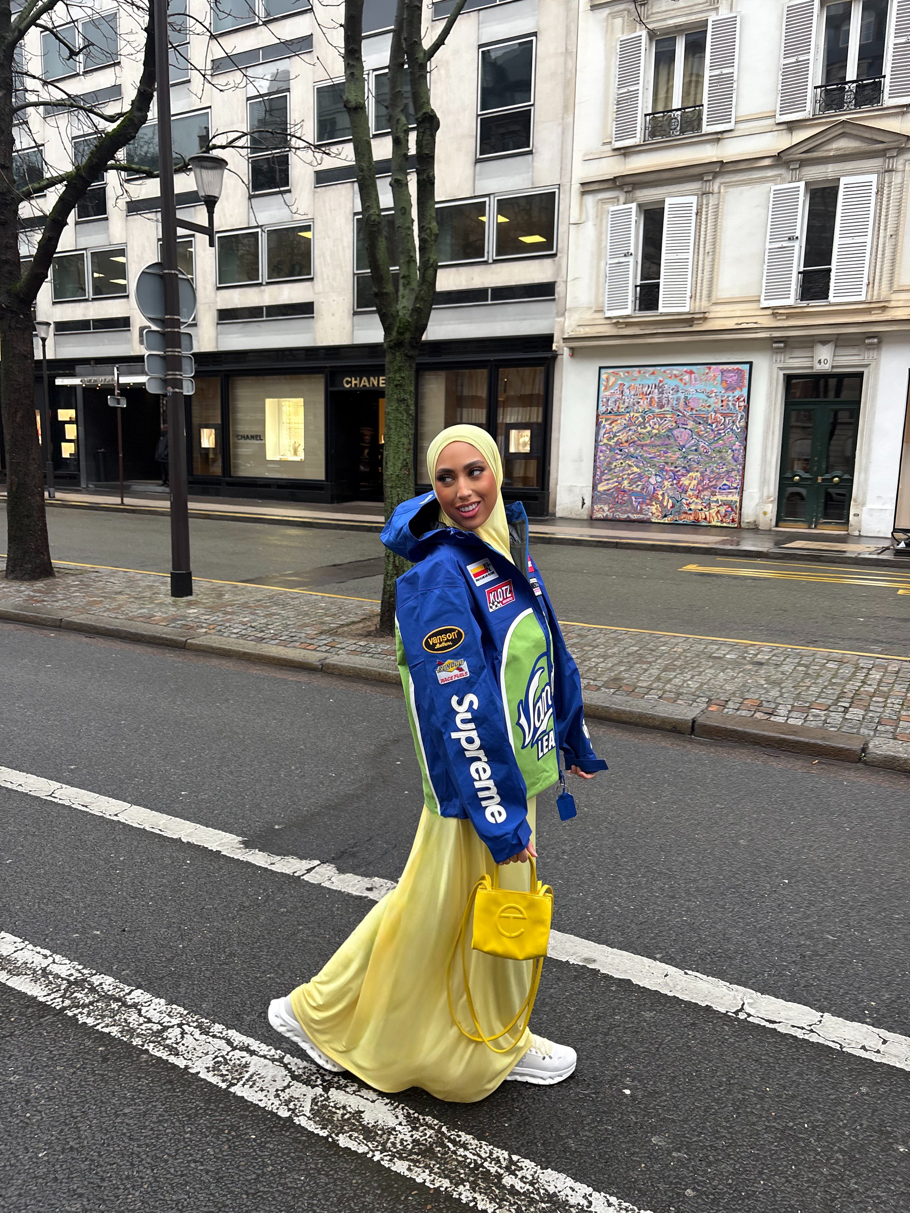 Set khalyssa - Abaya + Khimar - Jaune pastel