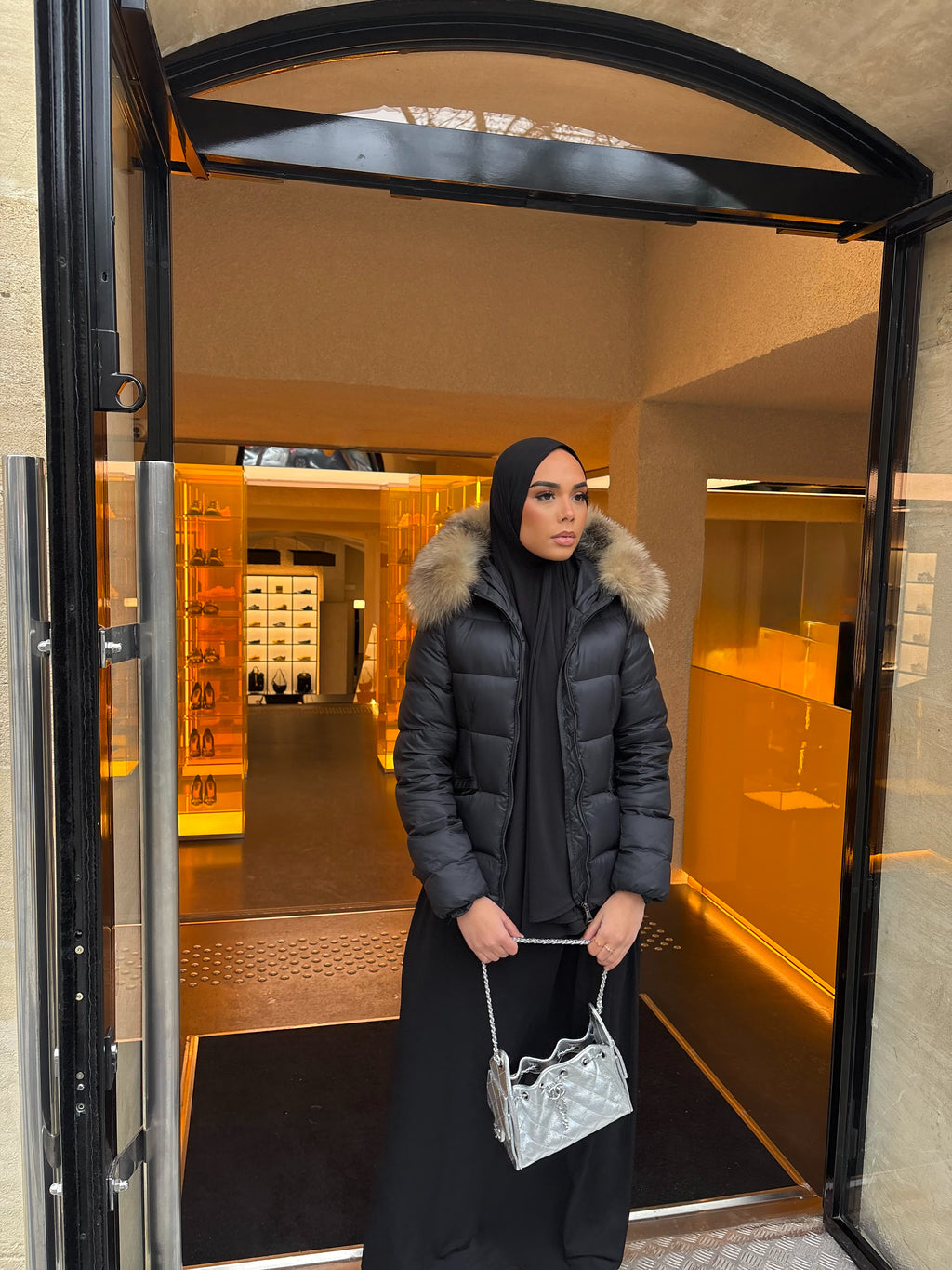 Set khalyssa - Abaya + Khimar - Noir