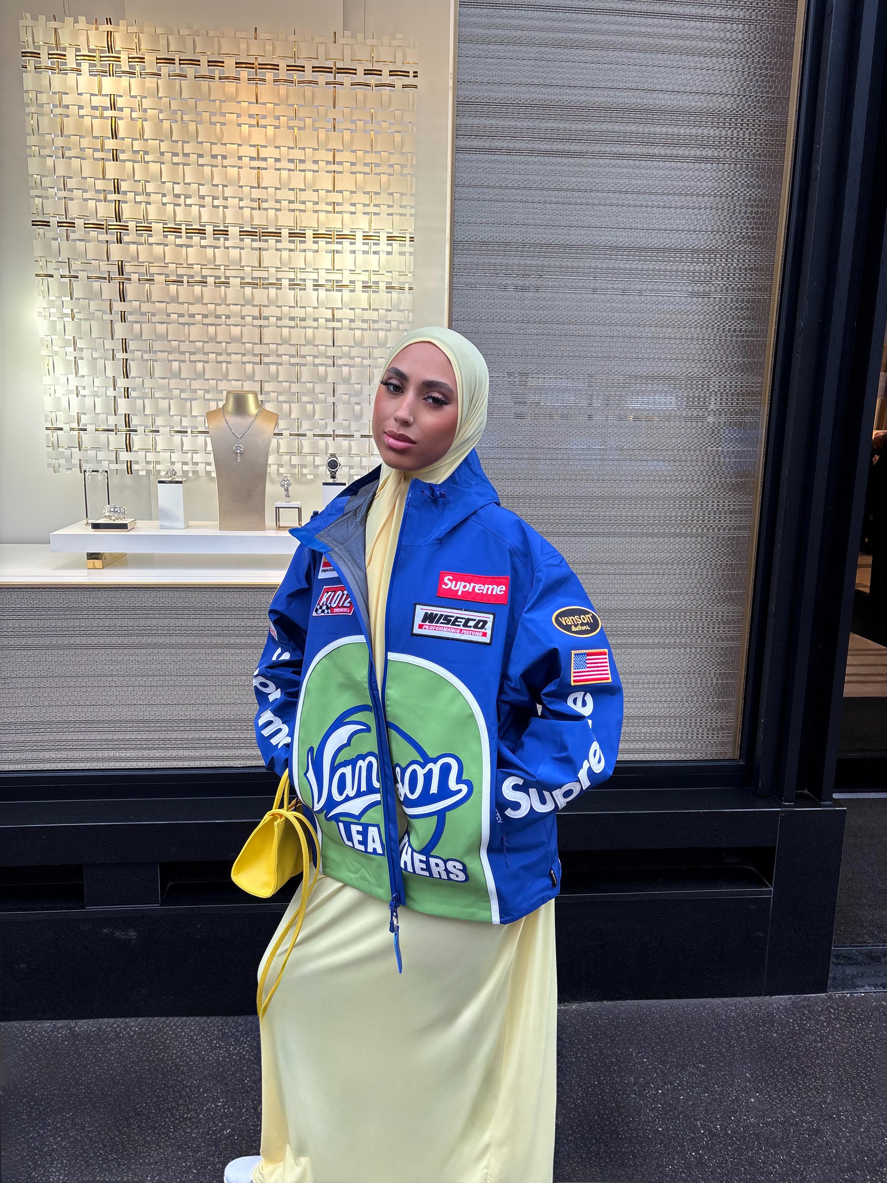 Set khalyssa - Abaya + Khimar - Jaune pastel