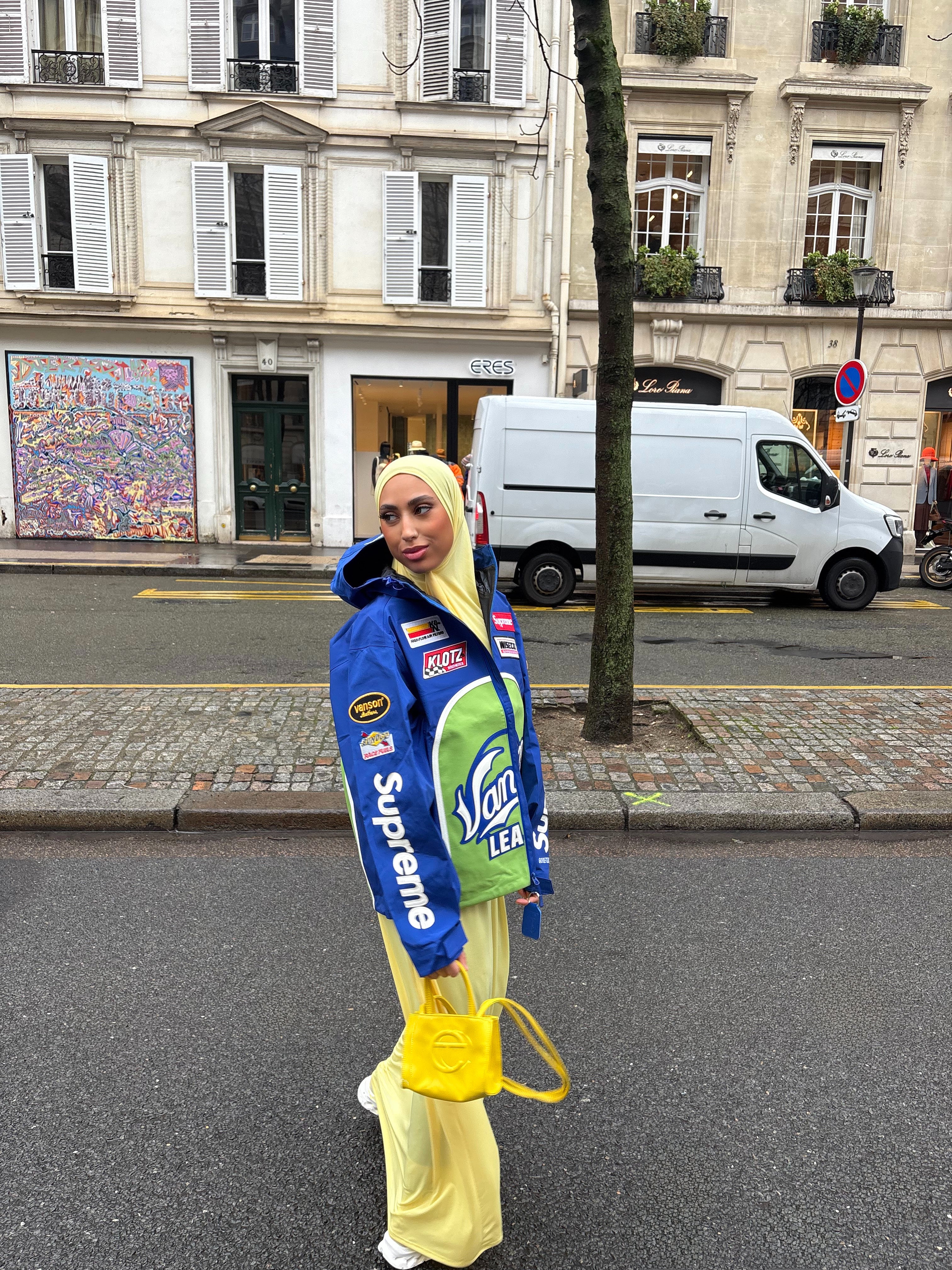 Set khalyssa - Abaya + Khimar - Jaune pastel