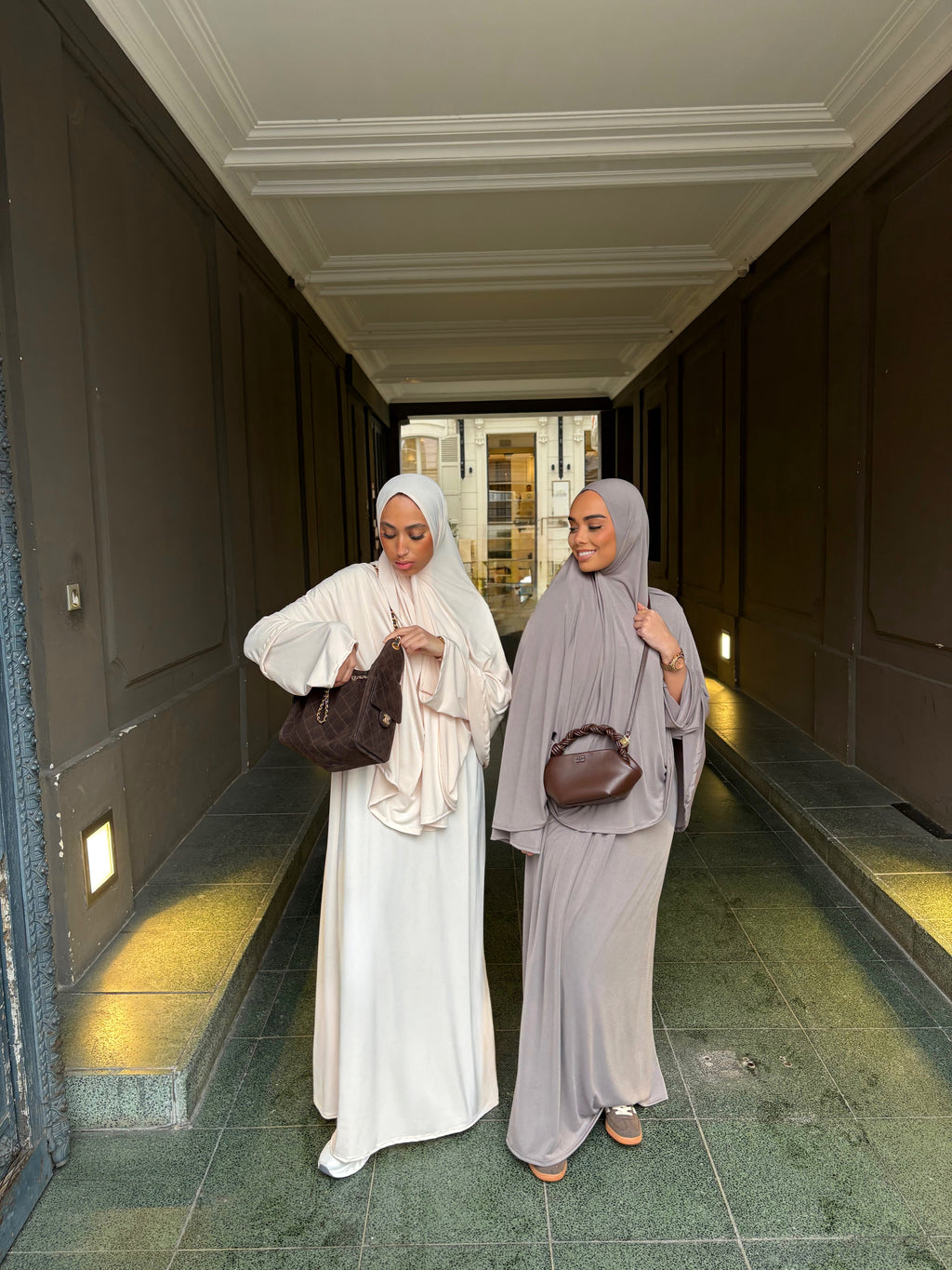 Set khalyssa - Abaya + Khimar - Taupe