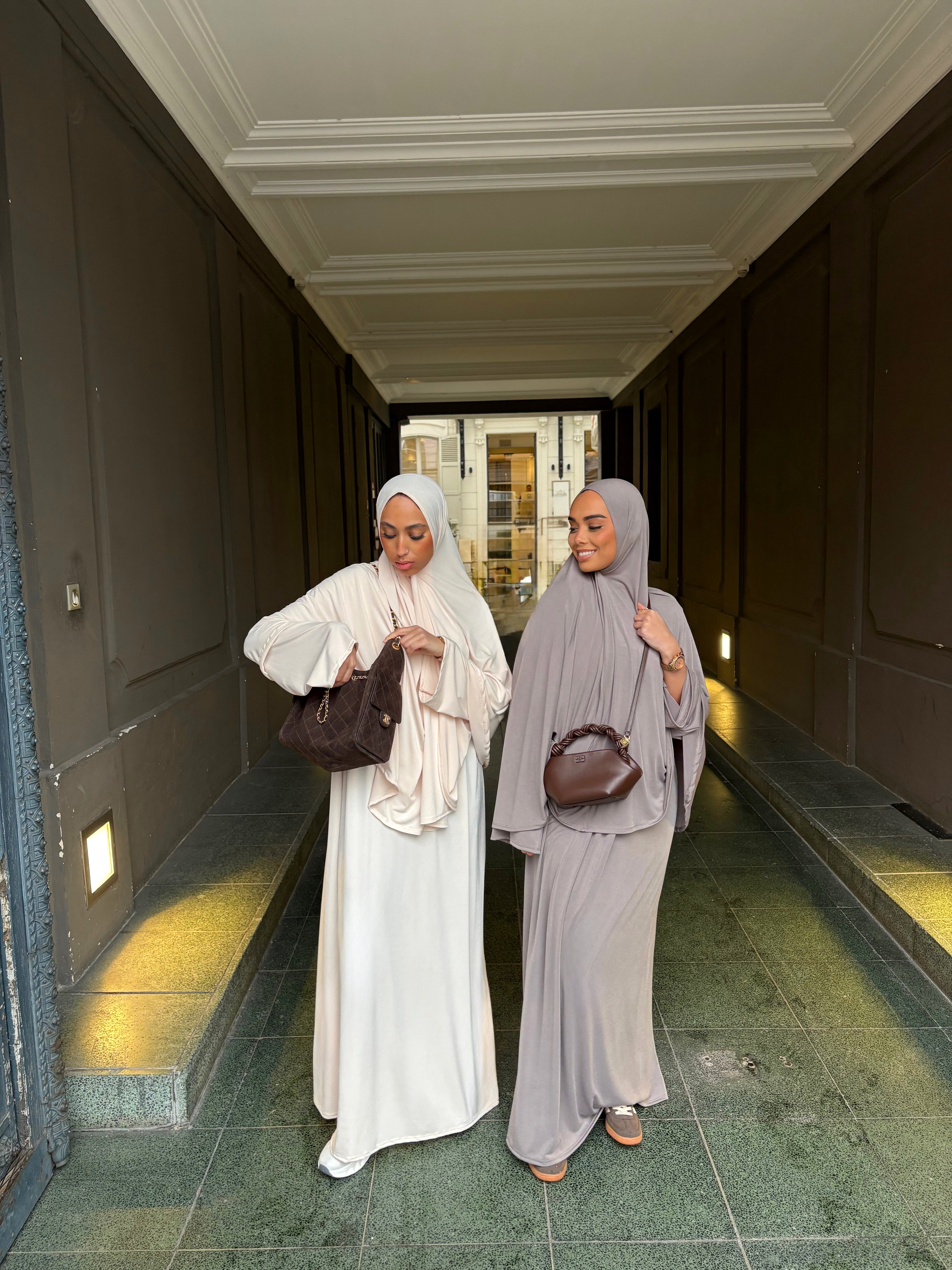 Set khalyssa - Abaya + Khimar - Taupe