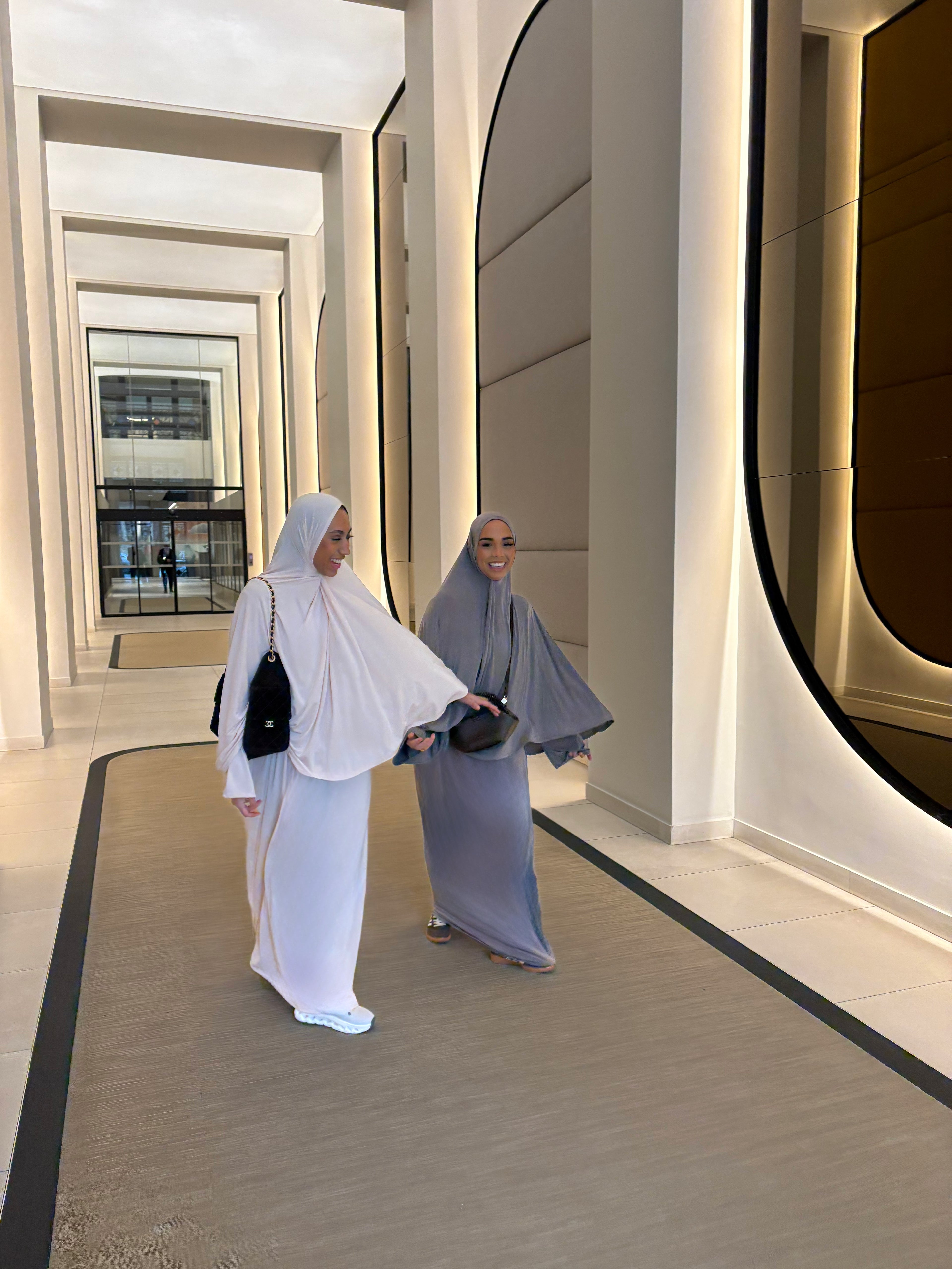 Set khalyssa - Abaya + Khimar - Blanc Ivoire