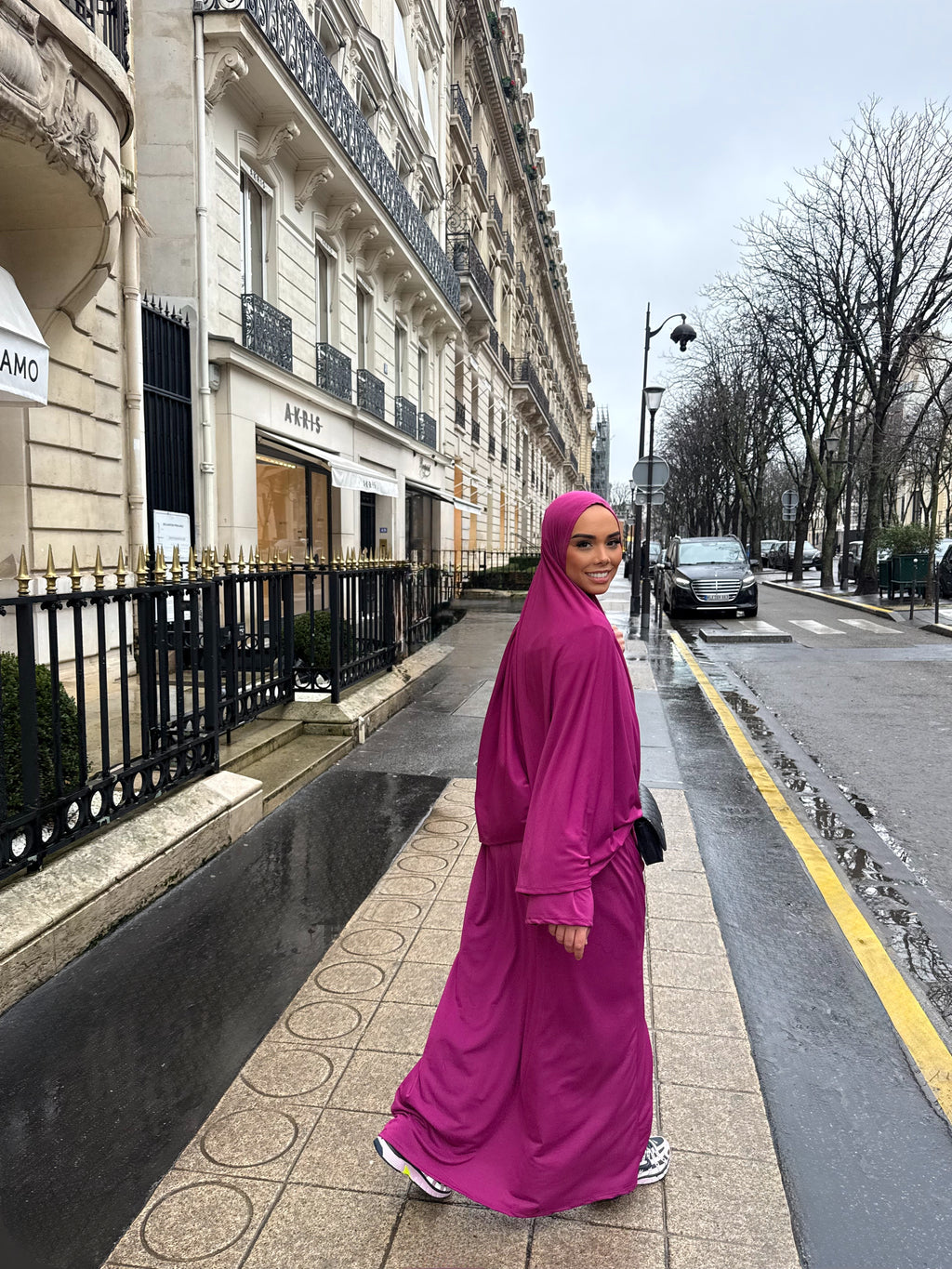 Set khalyssa - Abaya + Khimar - Magenta
