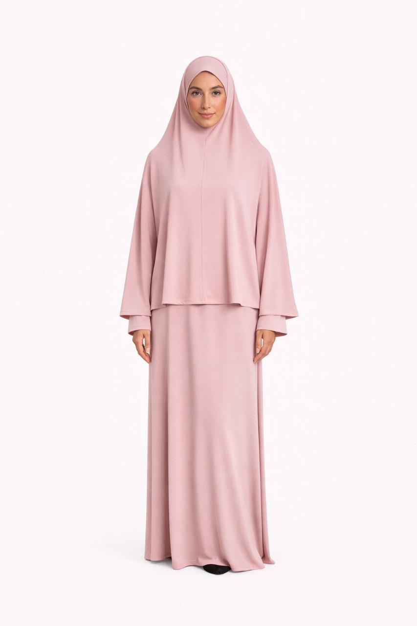 Set khalyssa - Abaya + Khimar - Rose