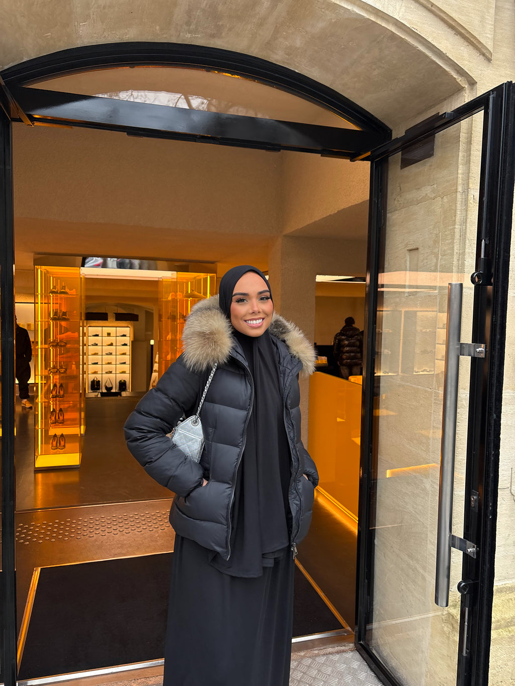 Set khalyssa - Abaya + Khimar - Noir