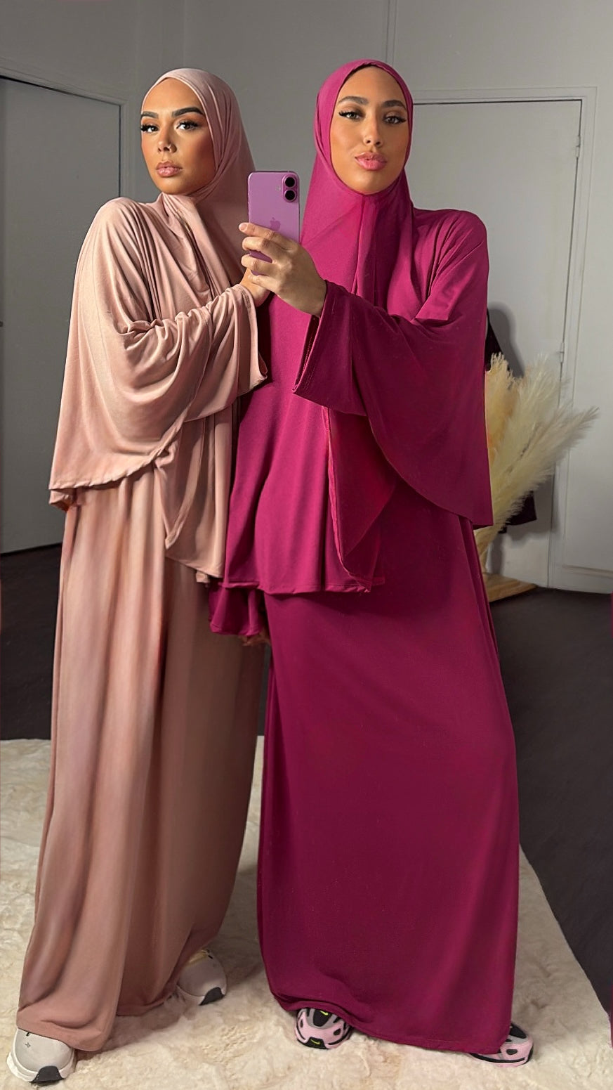 Set khalyssa - Abaya + Khimar - Rose