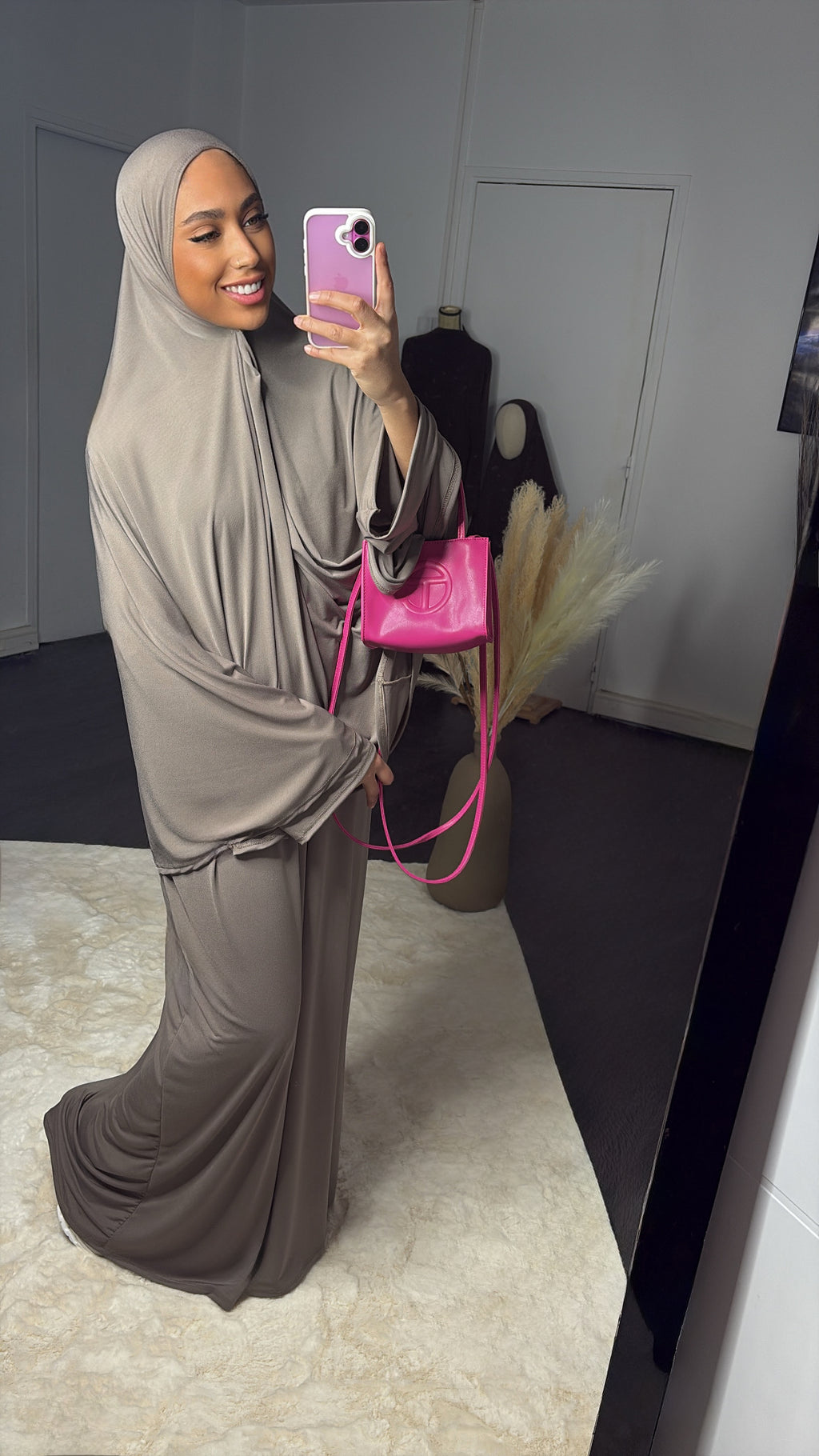 Set khalyssa - Abaya + Khimar - Taupe