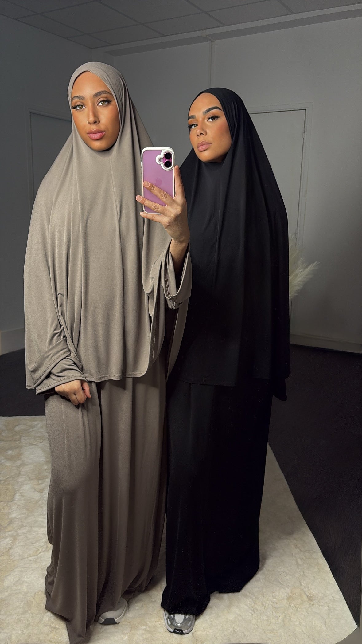 Set khalyssa - Abaya + Khimar - Taupe
