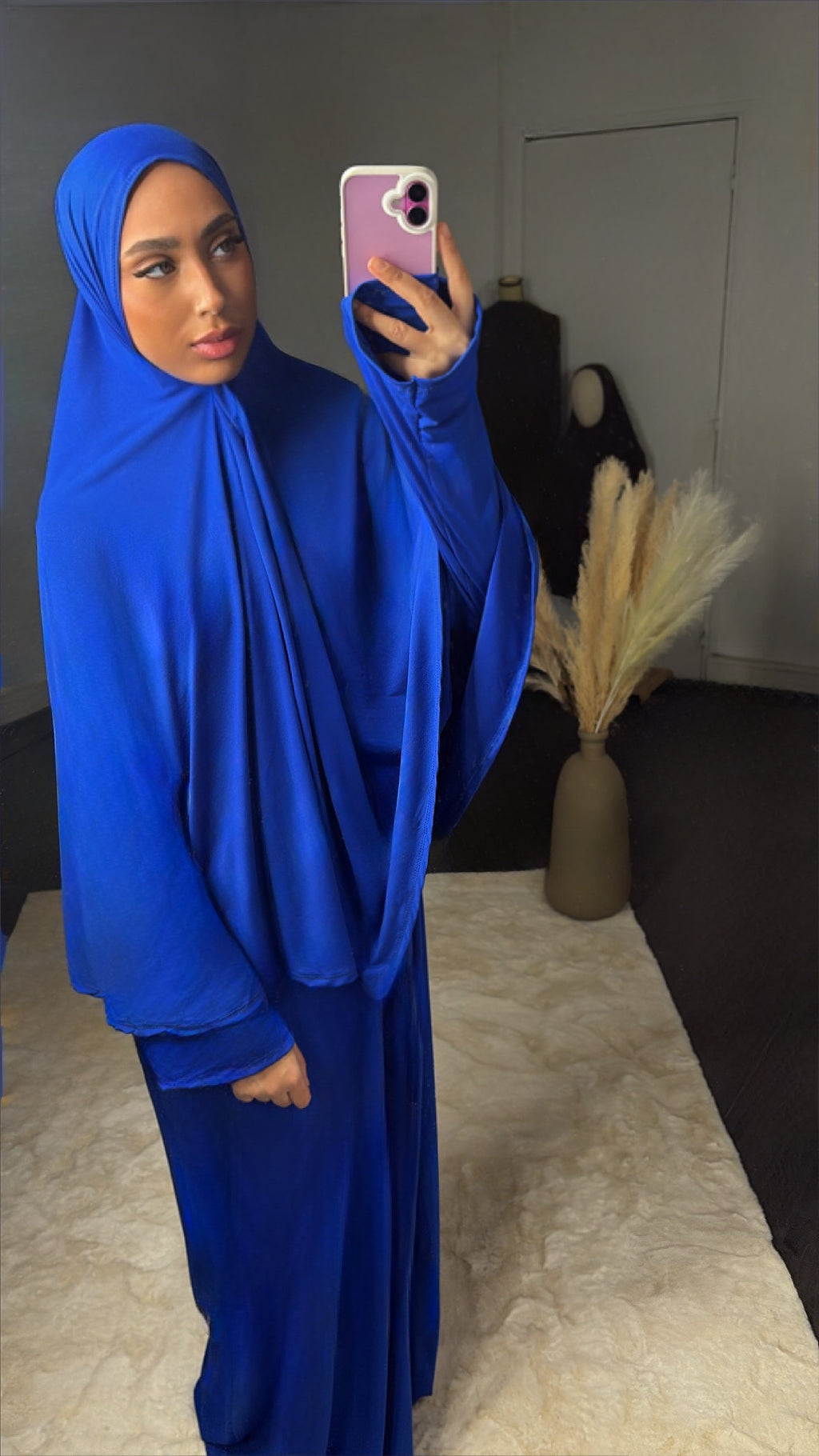 Set khalyssa - Abaya + Khimar - Bleu Royal