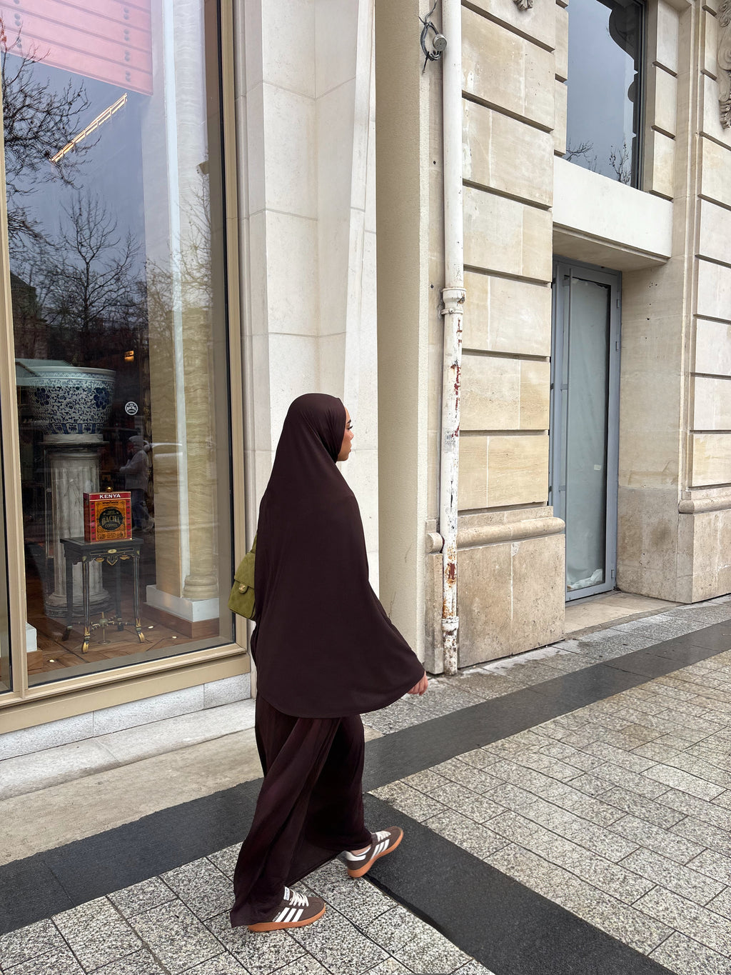 Set khalyssa - Abaya + Khimar - Chocolat