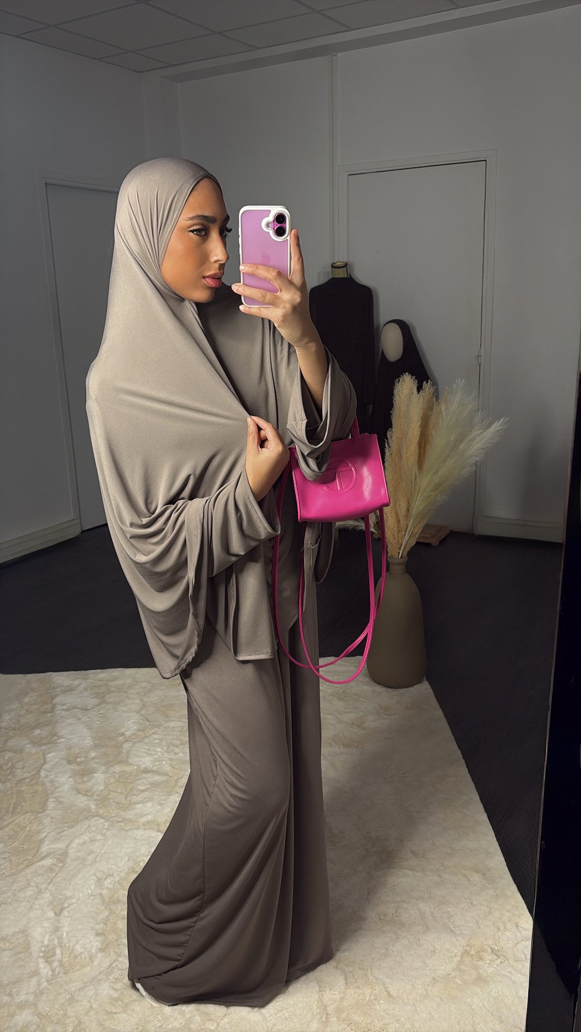 Set khalyssa - Abaya + Khimar - Taupe