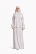 Set khalyssa - Abaya + Khimar - Taupe clair